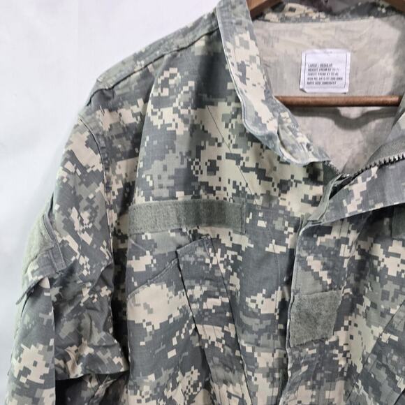 Military Jacket Mens Large Reg Digital Camo Desert Top Shirt Air Force Army 7714 - Picture 2 of 10